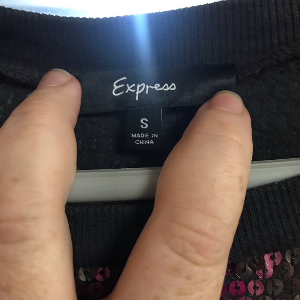 Sequin sweater by EXPESS. Size S. - Picture 3 of 4